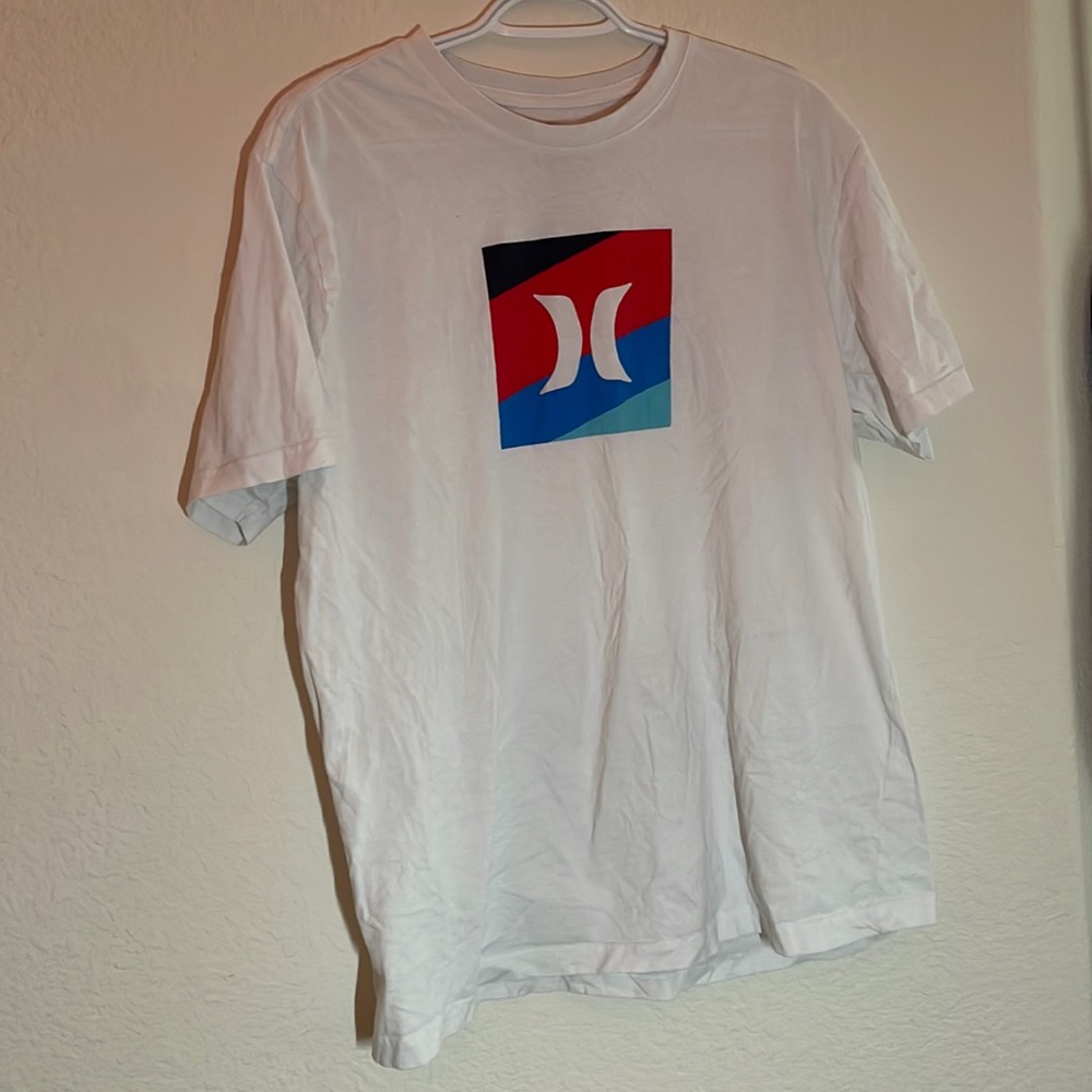 Hurley white t shirt